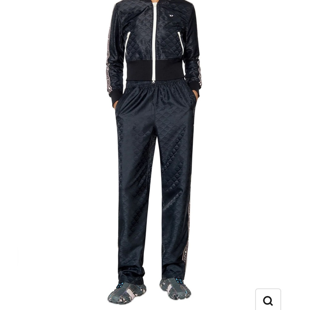 Diesel Black Quilted Women's Joggers